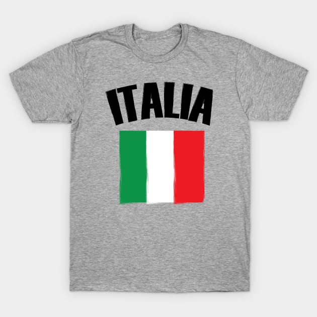 Italia Italy Flag T-Shirt by TheInkElephant